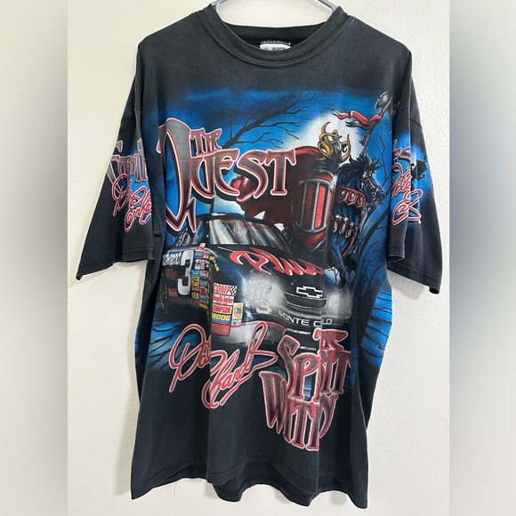 Dale Earnhardt The Quest Nascar Racing 1998 T-Shirt Men XL Vintage Authentic VGC